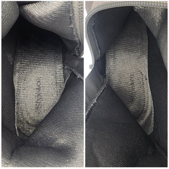 Gray Suede Riding Boots Womens 6 Knee High Low Heel Leather Zipper Side - Picture 10 of 12